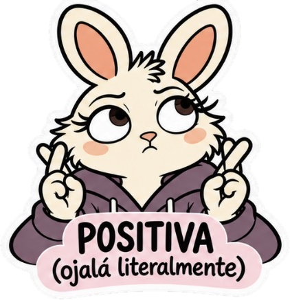 Beta cruzando los dedos: POSITIVA (ojalá literalmente)